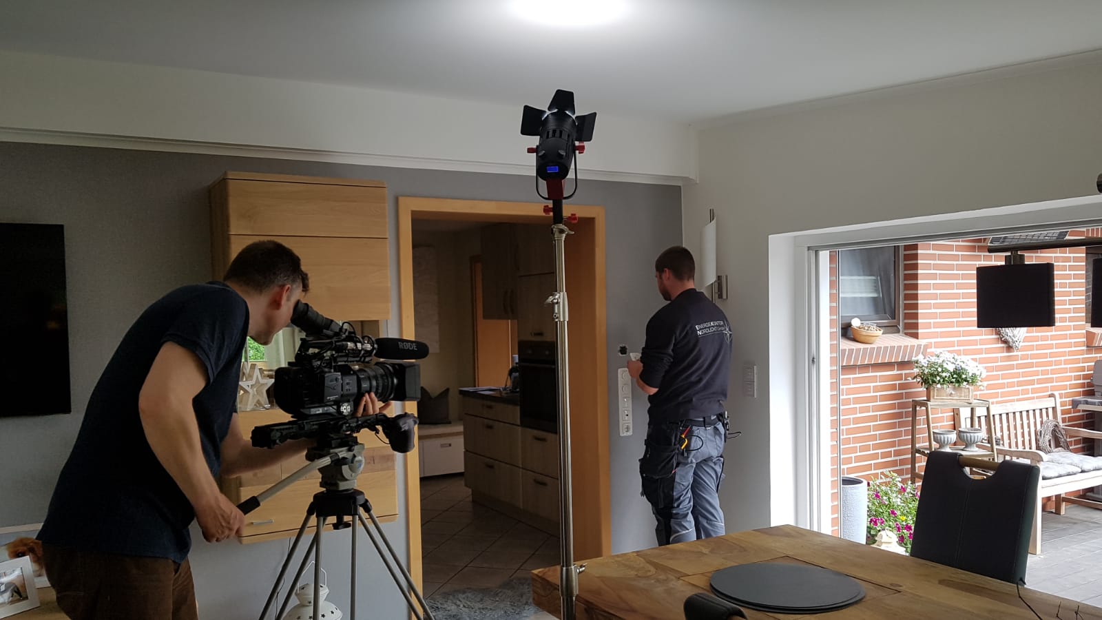 Dreharbeiten zu einem Imagefilm